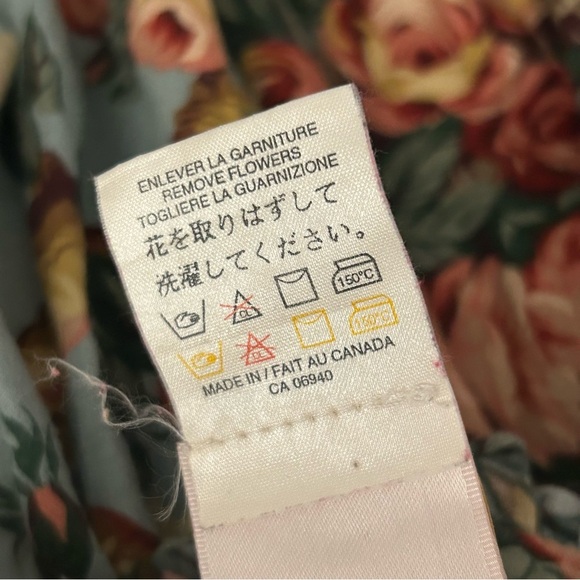 ❤️ Vintage Floral Kids Dress in Blue and Gold 3 - Picture 5 of 11